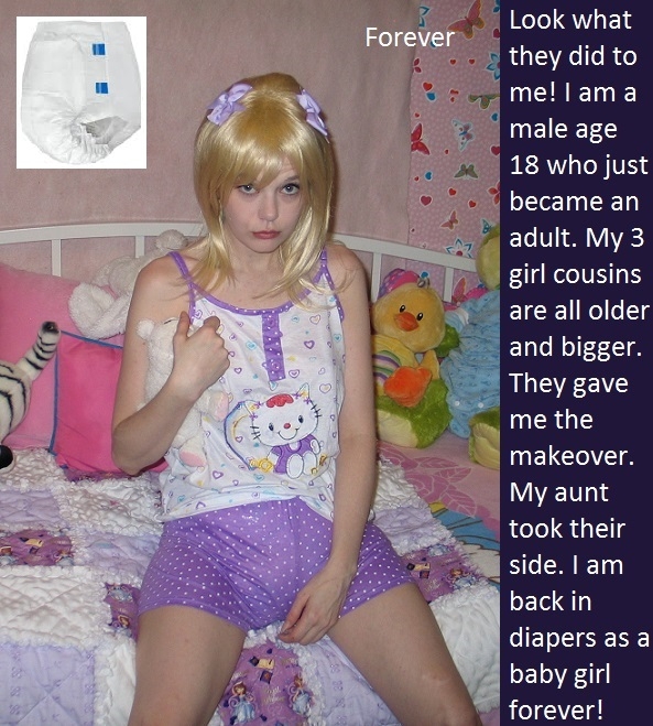 Diaper Sissy - Many males like to be diapered and feminized., Dress,Diaper,Makeover,Dominate, Adult Babies,Feminization,Identity Swap,Sissy Fashion