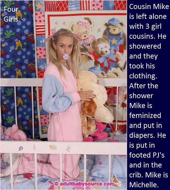 Baby Girls - A story about 4 males who become baby girls., Wetting,Sissybaby,Dominate,Diaper, Adult Babies,Feminization,Identity Swap,Sissy Fashion