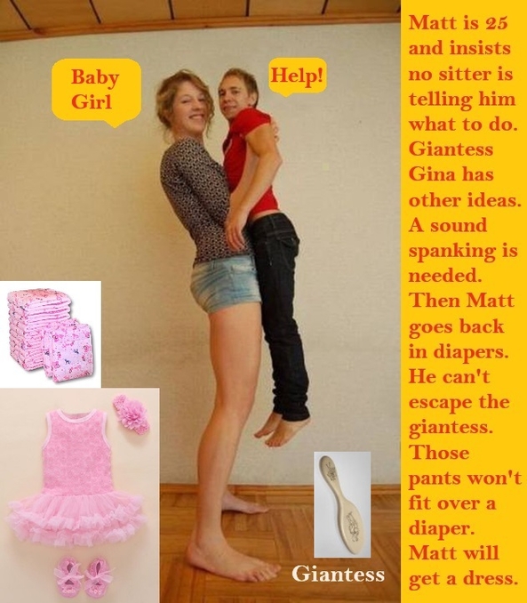 Giantess Cappies - When you are with a giantess she is the boss., Diaper,Dominate,Sissybaby,Giantess, Adult Babies,Feminization,Identity Swap,Sissy Fashion