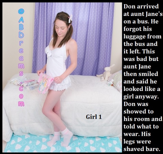 Short Stories - I have made 2 short story captions and used 2 images for each., Diaper,Sissy,Sissybaby,Dominate, Adult Babies,Feminization,Identity Swap,Sissy Fashion