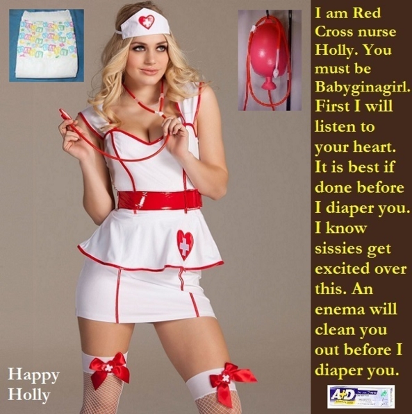 Nurse Lover - Many sissies love the attention they get from nurses., Nurse,Enema,Diaper,Sissybaby, Adult Babies,Feminization,Identity Swap,Sissy Fashion
