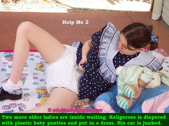 Fun Time - Four Sissy Kiss members are captioned having a fun time., Diaper,Dress,Sissybaby,Dominate, Adult Babies,Feminization,Identity Swap,Sissy Fashion