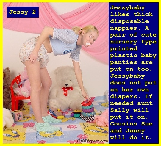 Jessy 1 - 5 - Jessy should have been born a female. In diapers Jessybaby makes a cute sissybaby girl., Aunt,Cousins,Diaper,Feminize, Adult Babies,Feminization,Humiliation,Diaper Lovers