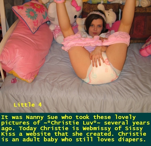 Under The Spotlight 5 - I have put 11 of my Sissy Kiss friends under the spotlight with a captioned piccie. Four cappie Webmissy story Little included., Dominate,Diaper,Sissybaby,Panty,Sissy, Adult Babies,Feminization,Identity Swap,Sissy Fashion