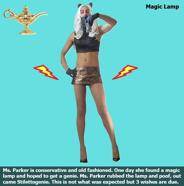 Stilettogenie - You never know what to expect as Stilettogenie., Genie,Sissy,Mistress,Stiletto, Feminization,Sissy Fashion,Magical Change,Dolled Up