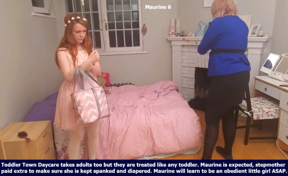 Maurine 1 - 6 - Maurice is a bit slutty crossdressing as Maurine. Stepmother turns her into a little girl., Sissy Slut,Little Girl,Diaper,Daycare, Adult Babies,Feminization,Identity Swap,Sissy Fashion