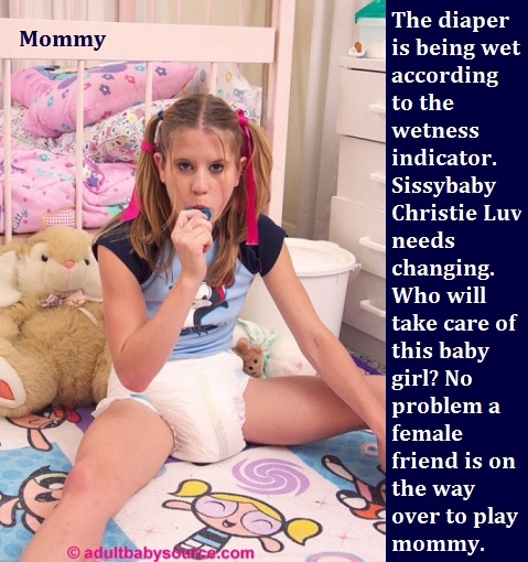 New Year 2018 - 5 - I have captioned many of my Sissy Kiss friends already having fun in the new year., Sissy,Sissybaby,Diaper,Panty, Adult Babies,Feminization,Identity Swap,Sissy Fashion