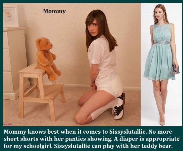 Double Image - Each captioned piccie is made with 2 seperate images., Mommy,Mistress,Nurse,Diaper, Adult Babies,Feminization,Identity Swap,Sissy Fashion