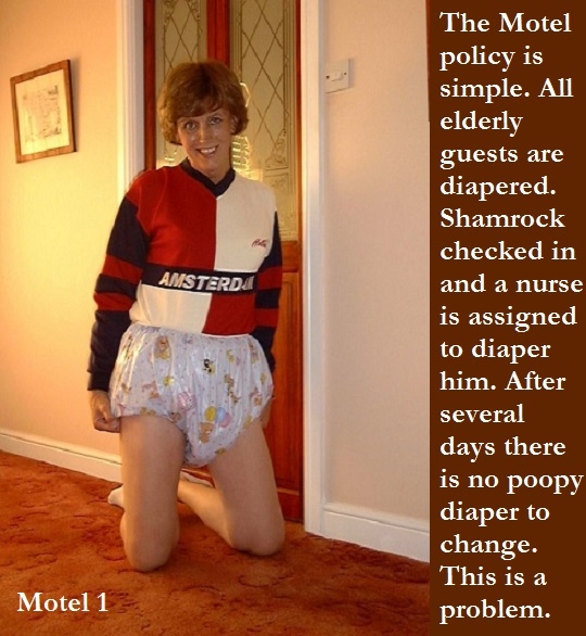 Poopy Diaper - One never knows when they might end up wearing a poopy diaper., Hotel,Cousin,Nurse,Grandma, Adult Babies,Feminization,Identity Swap,Sissy Fashion