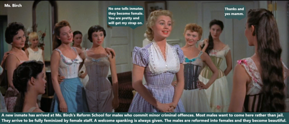 Sissy Video Pics - I made 2 cappies from the movie Oklahoma and 1 from the movie Gidget. The other 2 are from a video called Step Monster., Sissy,Sissybaby,Reform School,Dominate, Adult Babies,Feminization,Identity Swap,Sissy Fashion