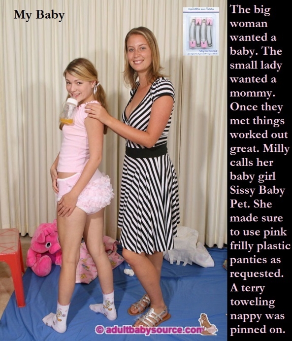 Seven Sissybabys - I have captioned 7 site members who are sissybabys. Baby Butch caption included., Dominate,Mommy,Girlfriend,Diaper, Adult Babies,Feminization,Identity Swap,Sissy Fashion