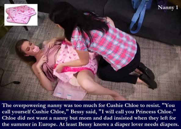 Chloe's Life - New cappies about the life of Chloe who is a sissybaby., Sissybaby,Nanny,Lesbian,Diaper, Adult Babies,Feminization,Identity Swap,Sissy Fashion