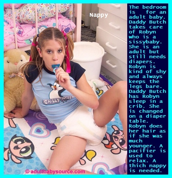 Robyn 1 - 3 - I made a caption story for Robyn and added a bonus Nappy cappie., Dress Up,Schoolgirl,Nappy,Daddy, Adult Babies,Feminization,Identity Swap,Sissy Fashion