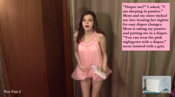 Not Fair 1 - 3 - You may complain that life is Not Fair. You end up enjoying it anyway., Bed Wetting,Sissy,Sissybaby,Dominate, Adult Babies,Feminization,Identity Swap,Sissy Fashion