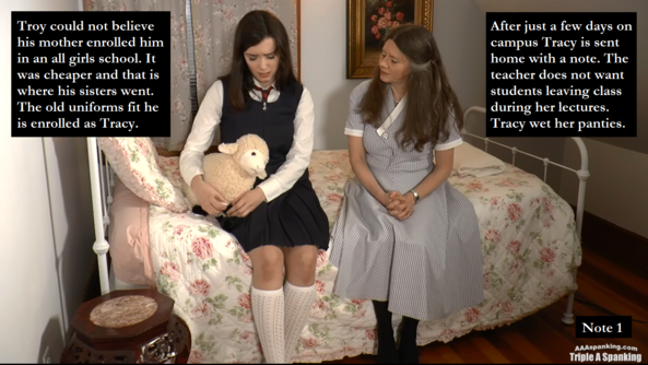 Spanking Choice - Two stories about sissies being spanked with a poll for favorite story., Schoolgirl,Senior Scout,Mommy,Teacher, Feminization,Identity Swap,Sissy Fashion,Spankings