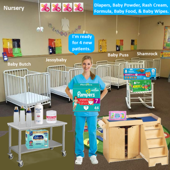 Images Added 3 - Here is another method of adding images to a screen and adding a story. A few site members are included., Nursery,Clinic,Nurse,Patient, Adult Babies,Feminization,Identity Swap,Sissy Fashion