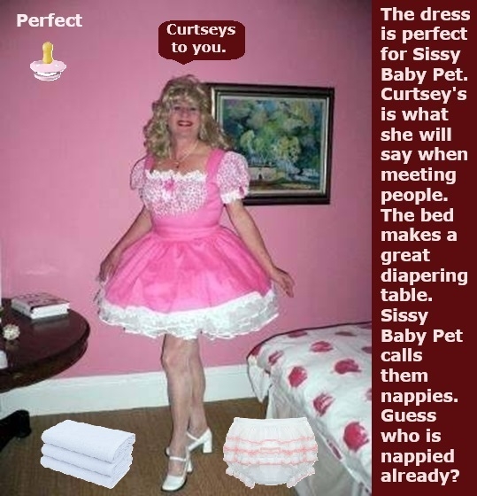 SissyBabyPet Cappies - I captioned 3 pics from SissyBabyPet and added 2 more., Sissybaby,Frilly Dresses,Nappies,Fun Time, Adult Babies,Feminization,Identity Swap,Sissy Fashion