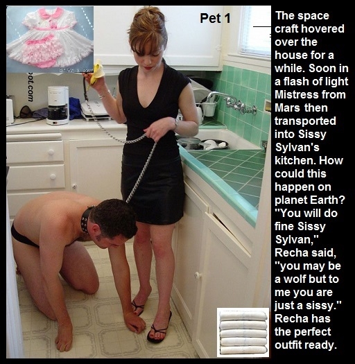 Space Craft - A couple of MIstress's from Mars came to Earth for pets., Leash,Sissy Pet,Diaper,Baby Dress, Adult Babies,Feminization,Identity Swap,Sissy Fashion