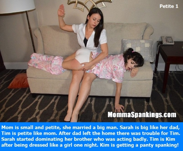 Spanking Stories - Three spanking stories each done with 2 captioned piccies., Humiliation,Dominated,Panty,Schoolgirl,, Feminization,Identity Swap,Sissy Fashion,Spankings