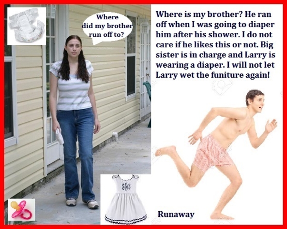 Fun Cappies - I posted 2 somewhat amusing and fun captioned piccies., Forced,Diapers,Runaway,Dominate, Adult Babies,Feminization,Identity Swap,Sissy Fashion