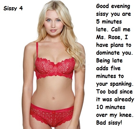 Sissy 1 - 5 - I made five new cappies with a different story for each picture., Sissy,Dominate,Diaper,Bra,Panty, Adult Babies,Feminization,Humiliation,Identity Swap