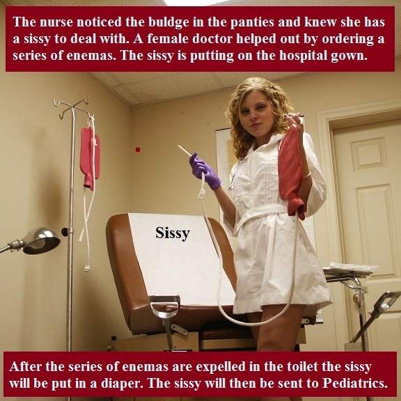 Diaper For Sissy - More males diapered as baby girls. Bonus nurse captions added., Sissy,Sissybaby,Dominate,Hormones, Adult Babies,Feminization,Identity Swap,Sissy Fashion