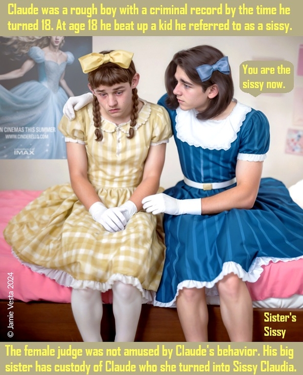 Criminals - After breaking the law you can be rehabilitated as a sissy or sissybaby. Bonus Makeover cappie added., Panties,Diaper,Sissy,Sissybaby, Adult Babies,Feminization,Identity Swap,Sissy Fashion