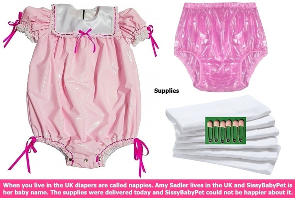 Amy Sadler - Amy Sadler lives in the UK and goes by SissyBabyPet. Bonus SBS2 cappie added., Nappy,Lace and Frills,Sissybaby,Pet, Adult Babies,Feminization,Identity Swap,Sissy Fashion