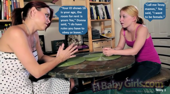 Tessy 1 - 6 - An unexpected punishment leads to Tex becoming Tessy and he loves this., Mommy,Baby Girl,Diapers,Dominate,Spanking, Adult Babies,Feminization,Identity Swap,Sissy Fashion,Diaper Lovers