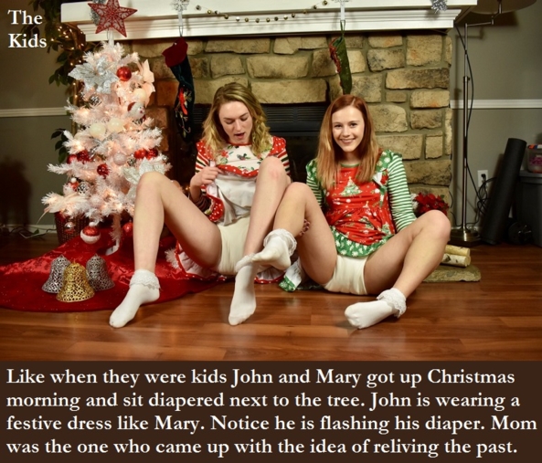 Christmas Cappies - I have made several cappies with a Christmas and sissybaby theme., Diapers,Christmas,Mommy,Sissybaby, Adult Babies,Feminization,Identity Swap,Sissy Fashion