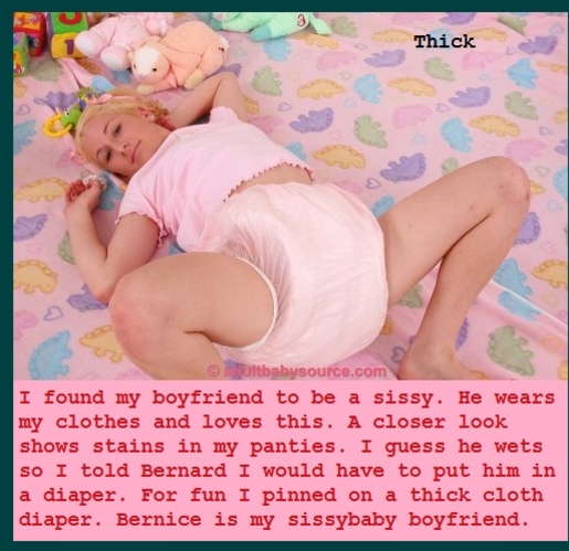 DIAPERED 1 - Some captions about being put in a diaper by someone., Dominate,Diaper,Boyfriend,Girlfriend, Adult Babies,Feminization,Humiliation,Diaper Lovers