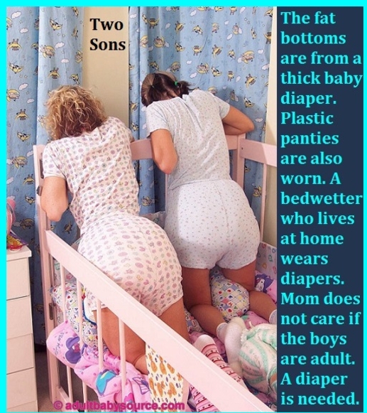Diapered Up - If you wet the bed you could be put back in diapers., Wetting,Spanking,Diaper,Dominate, Adult Babies,Feminization,Sissy Fashion,Identity Swap