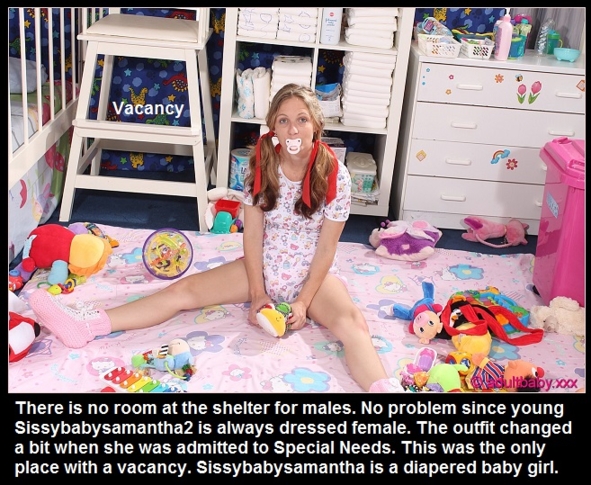 Nappied Adults 2 - There are many nappied adults in the world. Some are on Sissy Kiss and I captioned a few., Diaper,Leashed,Owned,Sissybaby, Adult Babies,Feminization,Identity Swap,Sissy Fashion