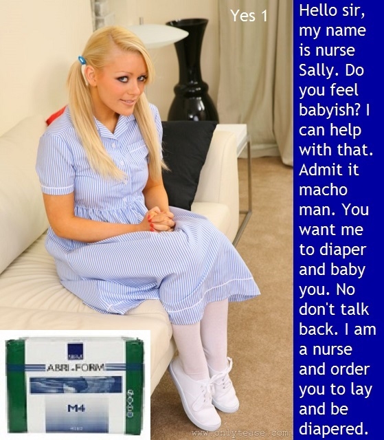 Yes 1 - 2 - Say yes to the diaper nurse. Bonus Video Sissy cappie added., Diaper,Nurse,Dominated,Sissy, Adult Babies,Feminization,Identity Swap,Sissy Fashion