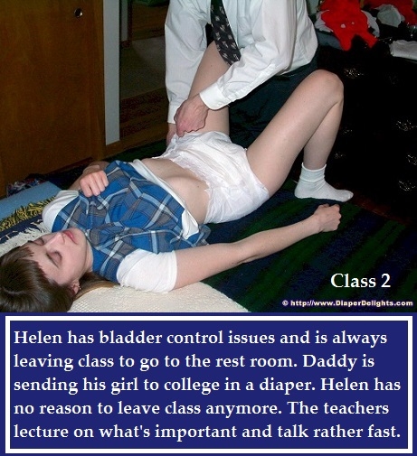 Class 1 - 5 - A cappie story about a girl who is diaper punished for bad grades in college., Diaper,Schoolgirl,Daddy,Discipline, Adult Babies,Feminization,Humiliation,Diaper Lovers