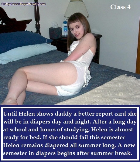 Class 1 - 5 - A cappie story about a girl who is diaper punished for bad grades in college., Diaper,Schoolgirl,Daddy,Discipline, Adult Babies,Feminization,Humiliation,Diaper Lovers