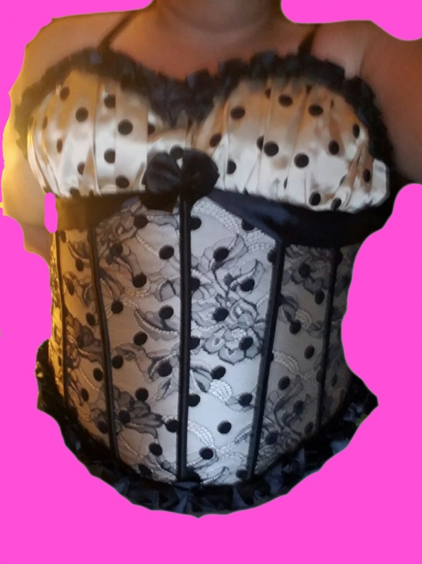 New Outfit - A corset set I ordered from the web, Sissy cloths, Sissy Fashion