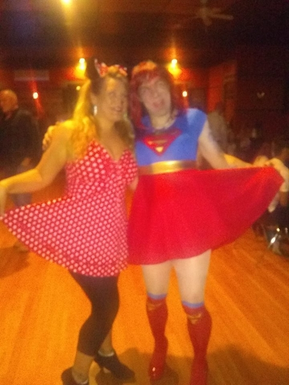 Super  Girl and Minnie Mouse  - my halloween party went well, girls minnie , Feminization,Str8 Orientation,Medium Change,Fairytale