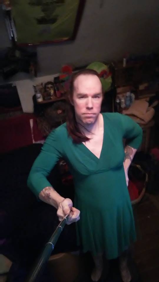 my green dress is comfuy - looking for compliments lol, dress for emily, Feminization,Sissy Fashion,Mind Altering,Identity Swap