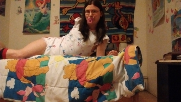 ~* Christmas 2017*~ - Showing off a few of my presents, ranging from my new onesie, to my Winnie the pooh blanket and my Cinderella dolly, Christmas,Baby Girl,Outfits and Toys, Adult Babies,Diaper Lovers,Feminization,Holiday