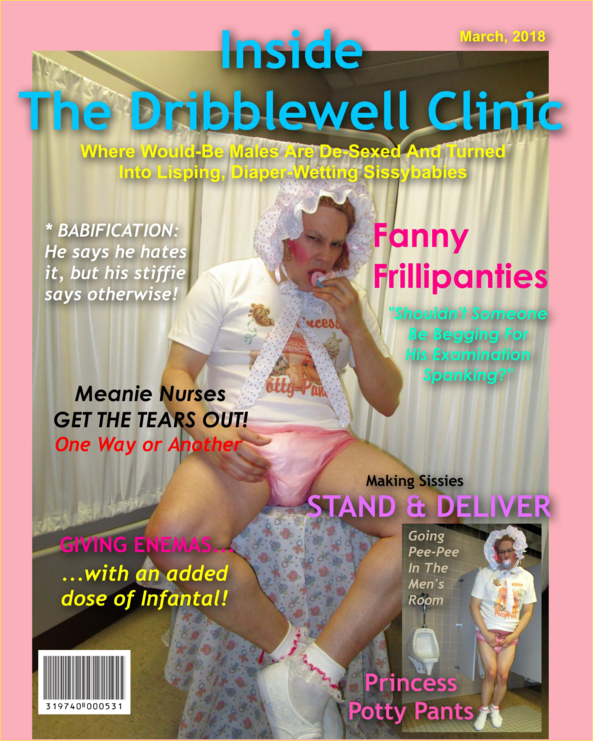 Inside The Dribblewell Clinic - My new mock magazine cover (in part inspired by the Prissy story 