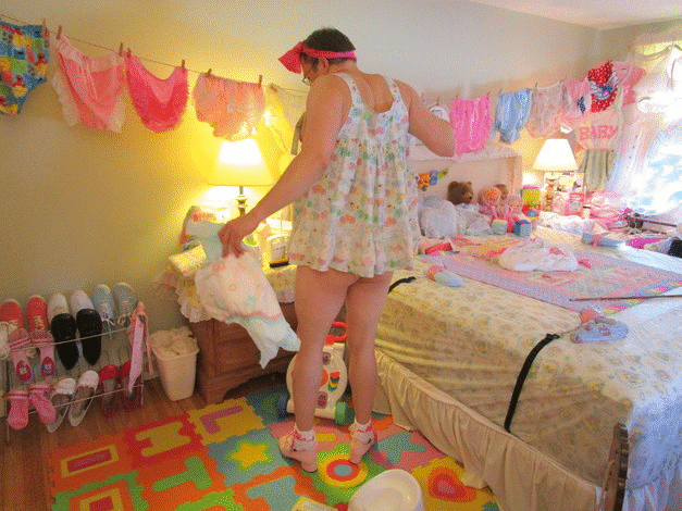 Diaper Girl Mess