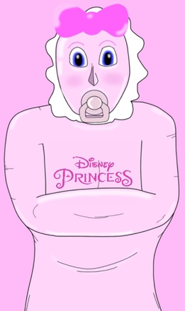 Sissy Disney Rubber Princess Baby Gimp, Sissy Disney Rubber Princess Baby Gimp, Adult Babies