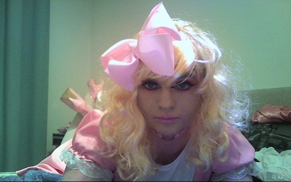 Pink Sissy Princess - Finally got a chance to get dolled up ^_^, sissy,sissy dress,sissy girl, Dolled Up,Feminization