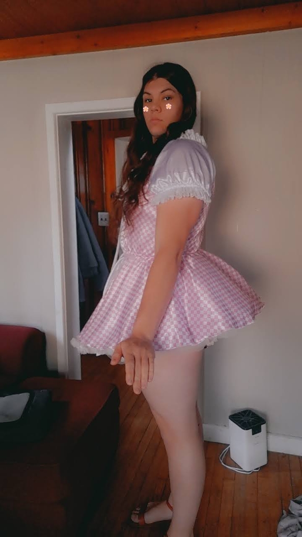 Old Photos - Some old abdl photos I had, Abdl,sissy,dress,dolled up,gingham,maid, Adult Babies,Feminization,Sissy Fashion,Str8 Orientation,Dolled Up,Diaper Lovers