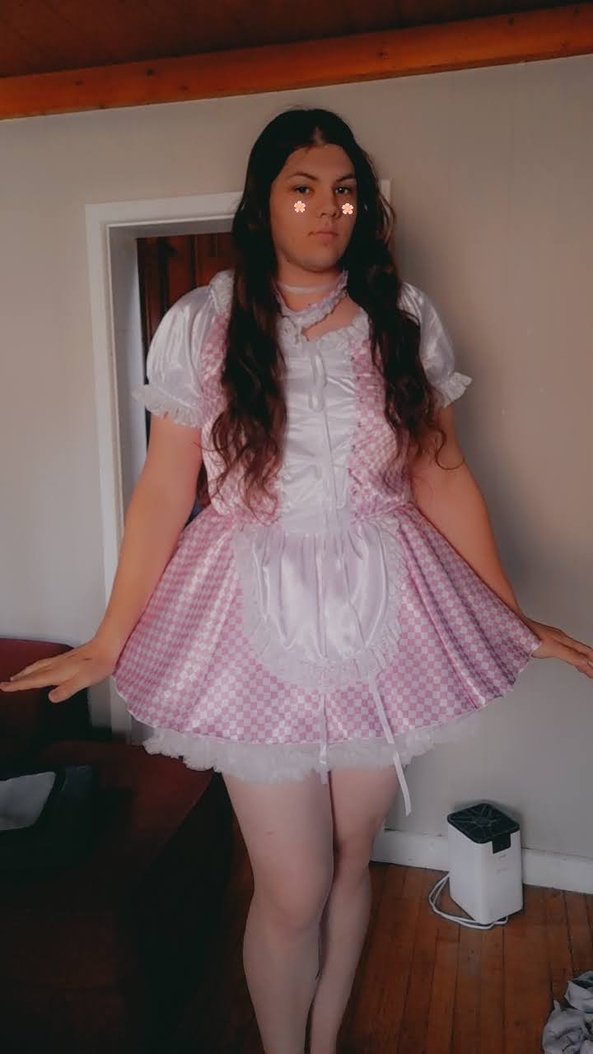 Old Photos - Some old abdl photos I had, Abdl,sissy,dress,dolled up,gingham,maid, Adult Babies,Feminization,Sissy Fashion,Str8 Orientation,Dolled Up,Diaper Lovers
