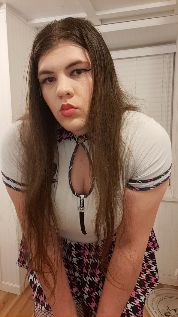 Sissy Baby's 1st Makeup Success - This Sissy Baby Showing Off Their First Succesful Makeup Attempt and Their Favorite Onesie, Sissy,baby,abdl,makeup,schoolgirl, Adult Babies,Feminization,Wetting The Bed,Diaper Lovers
