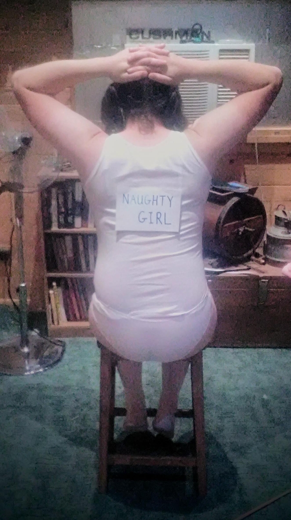 Click here to see the image in full size. Stool of Shame - Time for a punishment, gallery, , sissy,harriet,schoolgirl,school uniform,knickers,panties,mouth soaping,corner time,punishment,humiliation, Wetting The Bed,Spankings,Sissy Fashion,Feminization