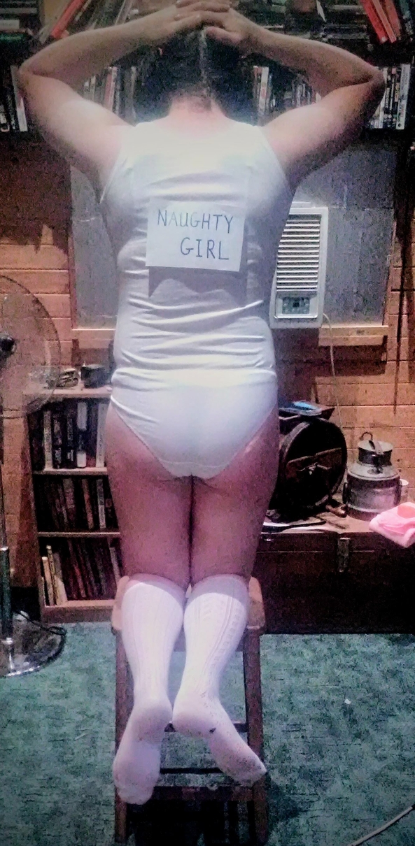 Click here to see the image in full size. Stool of Shame - Time for a punishment, gallery, , sissy,harriet,schoolgirl,school uniform,knickers,panties,mouth soaping,corner time,punishment,humiliation, Wetting The Bed,Spankings,Sissy Fashion,Feminization