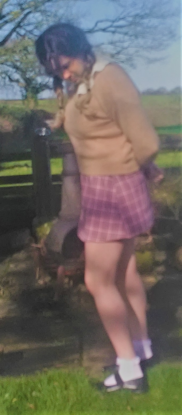 Hand stands and fun outside :) - a wintery themed outfit and some play time out in the garden , handstand knickers sissy harriet crossdressing upskirt panties little, Feminization,Sissy Fashion
